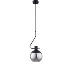 Luster na lanku VELTO ENIGMA 1xE27/15W/230V čierna/dymová