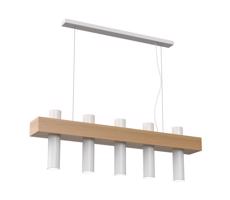 Luster na lanku WEST 5xGU10/25W/230V biela