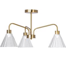 Luster na tyči 3xE27/60W/230V zlatá