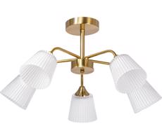 Luster na tyči 5xE14/60W/230V zlatá