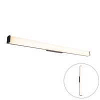 Moderné kúpeľňové nástenné svietidlo čierne 92 cm IP44 - Cascada