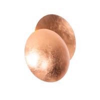 Moderné medené okrúhle nástenné svietidlo 20cm - Sunrise