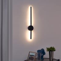 Moderné Nástenné Svietidlo Čierne 60cm vrátane LED Stmievateľné - Clockwise