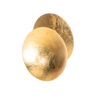 Moderné nástenné svietidlo zlaté okrúhle 20 cm - Sunrise