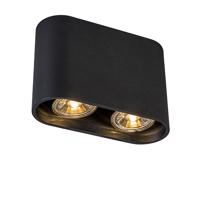 Moderné prisadené bodové svietidlo čierne 2-svetlá GU10 50mm - Ronda