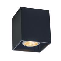 Moderné prisadené bodové svietidlo čierne GU10 50mm - Qubo