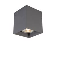 Moderné prisadené bodové svietidlo tmavosivé GU10 50mm - Qubo