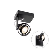 Moderné stropné bodové svietidlo čierne nastaviteľné GU10 50mm - Master