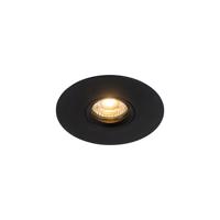 Moderné zapustené bodové svietidlo čierne GU10 50mm - Buco