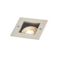 Moderné zemné bodové svietidlo sivobéžové GU10 50 mm otočné a naklápacie IP65 - Oneon