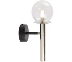 Nástenná lampa DAISY 1xG9/12W/230V lesklý chróm/čierna/číra