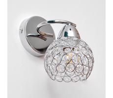 Nástenná lampa DORIS 1xE27/15W/230V lesklý chróm/číra