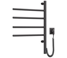 Navin Elektrický otočný sušiak na uteráky s term. ARABESQUE 150W/230V 64,6cm IP44 čierna