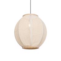 Orientálna závesná lampa prírodná látka 46 cm - Rob