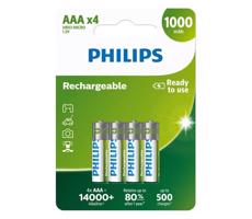 Philips Philips R03B4RTU10/10 - 4 ks Nabíjacie batérie AAA NiMH/1,2V/1000 mAh