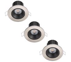 Philips Philips - SADA 3x LED Stmievateľné kúpeľňové svietidlo ABROSA LED/9W/230V IP44