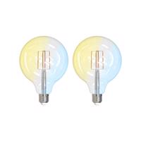 Prios Smart LED žiarovky sada 2 E27 G125 7W číre Tuya