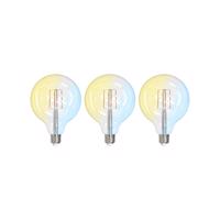 Prios Smart LED žiarovky sada 3 E27 G125 7W číre Tuya