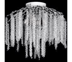 Prisadený luster 6xE14/60W/230V + 3xLED/3W pr. 54 cm lesklý chróm