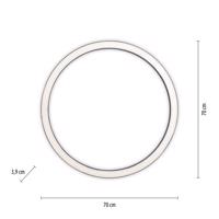 PURE Lines LED stropné svietidlo, okrúhle Ø70cm antracit