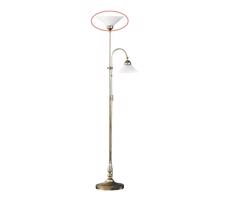 Rabalux Rabalux 9934 - Náhradné sklo k stojacej lampe MARIAN E27