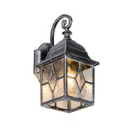 Romantický vonkajší nástenný lampáš starostrieborný - Londýn