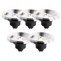 Sada 5 GU10 3-krokovo stmievateľných LED žiaroviek 111 mm 10,5 W 770 lm 2700 K