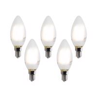 Sada 5 inteligentných LED žiaroviek E14 C35 matných 4,2W 470 lm 2700-6500K