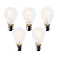 Sada 5 inteligentných LED žiaroviek E27 A60 4,9 W 380 lm 2700 K
