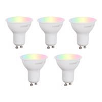 Sada 5 inteligentných stmievateľných LED žiaroviek GU10 50mm Opálové 4,7W 400 lm 2700-6500K