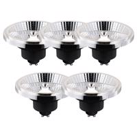 Sada 5 inteligentných stmievateľných LED žiaroviek GU10 AR111 10W 800 lm 2200 - 6500K