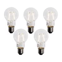 Sada 5 ks E27 LED žiarovka A60 Lux senzor 2,5W 250lm 2200K