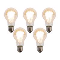 Sada 5 stmievateľných LED žiaroviek E27 Kelvin A60 Goldline 8W 806lm 2000-2700K