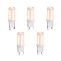 Sada 5 stmievateľných LED žiaroviek G9 Opal 3W 250lm 2200K