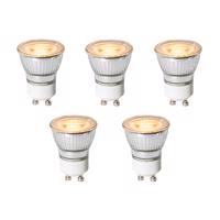 Sada 5 stmievateľných LED žiaroviek GU10 3,5 cm 4W 228 lm 2200K