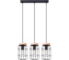 SL.1264 - Luster na lanku GOTTO 3xE27/15W/230V čierna