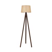 Stojacia lampa LM-65214-1E s drevenou trojnožkou