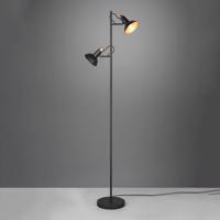 Stojacia lampa Roxie, otočná, 2 svetlá, čierna matná