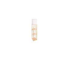 Stojacia lampa s poličkami 1xE27/60W/230V biela/hnedá