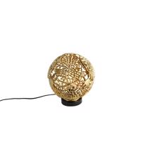 Stolná lampa Art Deco zlatá s čiernou farbou - Maro