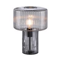Stolová lampa Fungus zo skla, dymovej farby