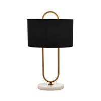 Stolová lampa ML-9112-1E podstavec mramor, látka