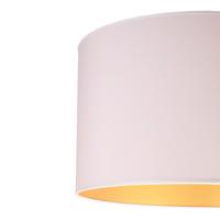 Stolová lampa Roller, biela/zlatá, výška 50 cm