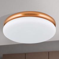 Stropné LED svietidlo James s kovovým krytom, meď