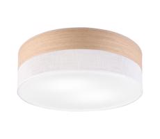 Stropné svietidlo SIRJA WOOD 2xE27/15W/230V pr. 45 cm biela/dub