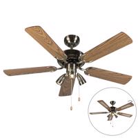 Stropný ventilátor bronzový s drevom - Mistral 42