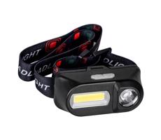 Vayox LED Stmievateľná nabíjacia čelovka 2xLED/5V IP44 210 lm 2000 mAh