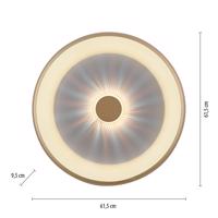 Vertigo LED stropné svietidlo, CCT, Ø 61,5 cm, mosadz