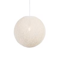 Vidiecka závesná lampa Biela guľa 45cm - Corda