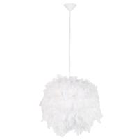 Vidiecka závesná lampa biela s perím - Feather